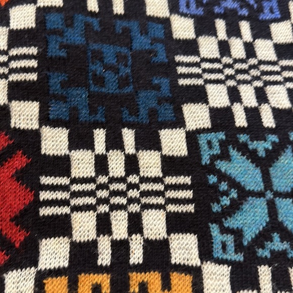 Nani Bon of Italy Vintage Sweater Size 52 quilt pattern wool vintage - Picture 6 of 8